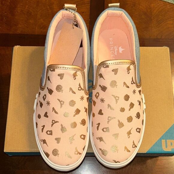 Disney Princess Blue & Pink Slip on Shoes(Size 6) - Picture 5 of 8